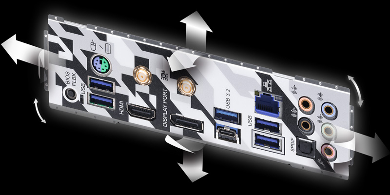 Flexible Integrated IO Shield